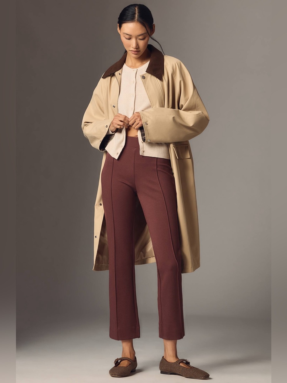 NWT Maeve The Poppy Kick-Flare Pull-On Pants High-Rise Ponte Knit Size Medium